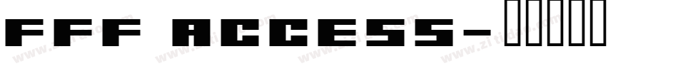 FFF Access字体转换